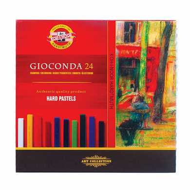 Пастель сухая художественная KOH-I-NOOR "Gioconda", 24 цвета, квадратное сечение, 8114024003KS (арт. 181056)