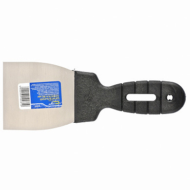 Шпательная лопатка из нержавеющей стали, 80 мм, пластмассовая ручка СИБРТЕХ (арт. 85433) купить в интернет-магазине ТОО Снабжающая компания от 441 T, а также и другие Шпатели на сайте dulat.kz оптом и в розницу