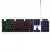 Клавиатура Гарнизон GK-110L, проводная,USB, подсветка, черный/белый, 14311 (арт. 651692)