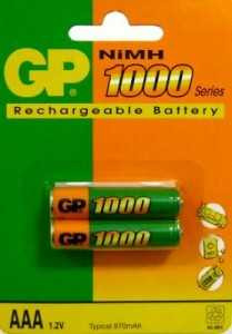 Аккумулятор Gp 100Aaahc/R03 1000Mah Bl2 (арт. 18525)