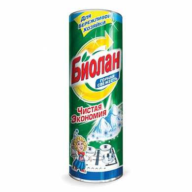 Чистящее средство 400 г, БИОЛАН "Горная свежесть", порошок, 33-6 (арт. 601649) купить в интернет-магазине ТОО Снабжающая компания от 441 T, а также и другие Чистящие средства универсальные на сайте dulat.kz оптом и в розницу