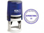 Оснастка для печати COLOP R40, круглая, автоматическая, 40 мм, синяя