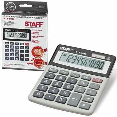 Калькулятор STAFF настольный STF-5810, 10 разрядов, двойное питание, 134х107 мм (арт. 250287)