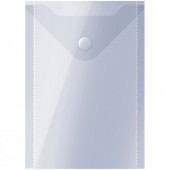 Папка-конверт на кнопке OfficeSpace, А6 (105*148мм), 150мкм, прозрачная (арт. 267536)