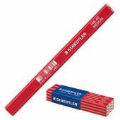 Карандаш столярный STAEDTLER, 1 шт., 2H, грифель 5х2 мм, длина 175 мм, корпус красный, 148 40 (арт. 181178)