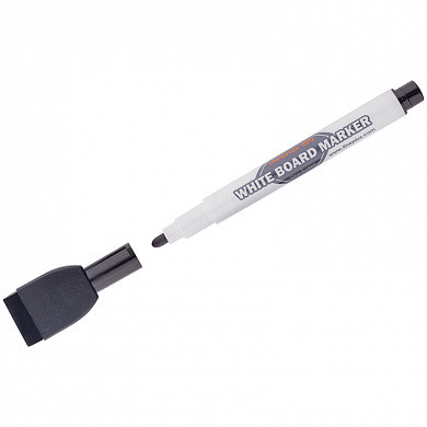 Маркер для белых досок Line Plus "MiniMax-820" черный, пулевидный, 2мм, с магнитом и губкой (арт. WBM-MINIMAX820B) купить в интернет-магазине ТОО Снабжающая компания от 539 T, а также и другие Маркеры на сайте dulat.kz оптом и в розницу