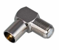 Переходник Rexant гнездо F - штекер TV, угловой, 05-4311-4 (арт. 628481)
