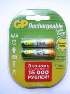 Аккумулятор GP 40AAAHCSVPT/R03 Smart Energy 400мАч, BL2 (арт. 586365) купить в интернет-магазине ТОО Снабжающая компания от 1 078 T, а также и другие R03/AAA 286 аккумуляторы на сайте dulat.kz оптом и в розницу