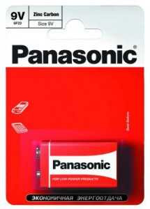 Батарейка Panasonic Zinc Carbon /6F22 Bl1 (арт. 62135) купить в интернет-магазине ТОО Снабжающая компания от 1 421 T, а также и другие 6F22 батарейки (крона) на сайте dulat.kz оптом и в розницу