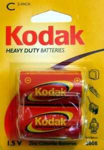 Батарейка Kodak R14/343 Bl2 (арт. 3654)