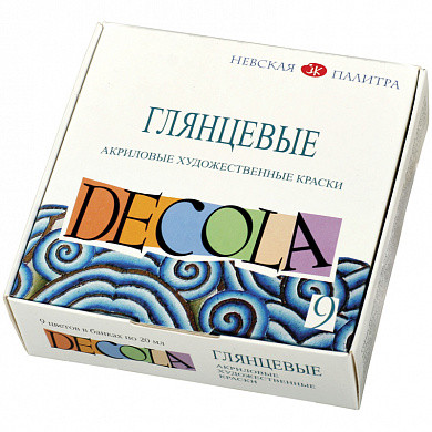 Краски акриловые Decola, 09 цветов, глянцевые, 20мл, картон (арт. 2941115) купить в интернет-магазине ТОО Снабжающая компания от 5 292 T, а также и другие Краски акриловые на сайте dulat.kz оптом и в розницу