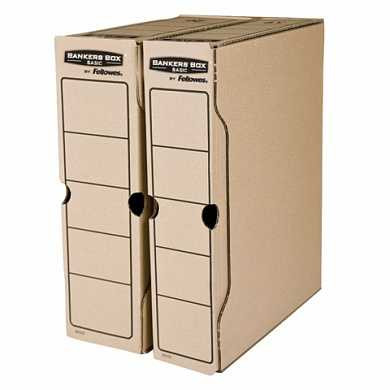 Накопитель документов, лоток-коробка FELLOWES Bankers Box "Basic", 100 мм, бурый, до 850 л., FS-00102 (арт. 127528)