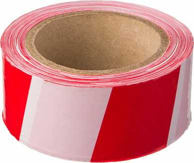 Сигнальная лента, цвет красно-белый, 50мм х 150м, STAYER Master (арт. 12241-50-150)