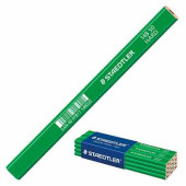 Карандаш столярный STAEDTLER, 1 шт., 6H, грифель 5х2 мм, длина 175 мм, корпус зеленый, 148 50 (арт. 181179)