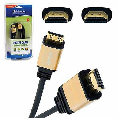 Кабель HDMI, 3 м, DEFENDER, M-M, для передачи цифрового аудио-видео, 87434 (арт. 511110) купить в интернет-магазине ТОО Снабжающая компания от 7 497 T, а также и другие Цифровые (HDMI, VGA, DVI) на сайте dulat.kz оптом и в розницу