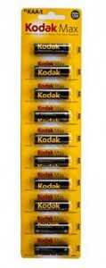 Батарейка Kodak Max Lr6/316 Bl10 (арт. 421079) купить в интернет-магазине ТОО Снабжающая компания от 896 T, а также и другие R6/AA 316 батарейки (пальчиковые) на сайте dulat.kz оптом и в розницу