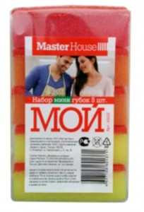 Губка для посуды MasterHouse "Мой" Мини, 78х50х25мм, 60137 (арт. 562924)