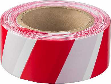 Сигнальная лента, цвет красно-белый, 50мм х 200м, ЗУБР Мастер (арт. 12240-50-200)
