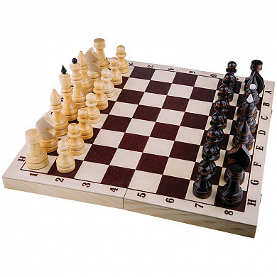 Игра настольная Шахматы, Орловские шахматы, турнирные деревянные, с доской (арт. С-4б/Е-1)
