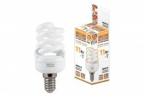 Лампа энергосберегающая Tdm Sp E14 11W 4000 93X40(T2) Fs Народная Sq0347-0018 (арт. 427232)