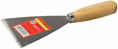 Шпательная лопатка ТЕВТОН c деревянной ручкой, 120мм (арт. 1000-120)