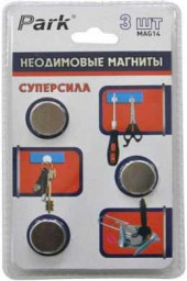 Редкоземельные Магниты 3 Шт, 3000 Гс Mag14 Park 356914 (арт. 449074)