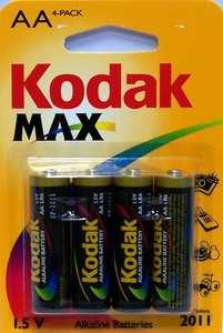 Батарейка Kodak Max Lr6/316 Bl4 (арт. 4944) купить в интернет-магазине ТОО Снабжающая компания от 343 T, а также и другие R6/AA 316 батарейки (пальчиковые) на сайте dulat.kz оптом и в розницу