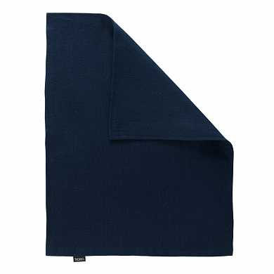 Двухсторонняя салфетка под приборы из умягченного льна темно-синего цвета (арт. TK18-PM0009)