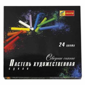 Пастель сухая художественная СПЕКТР "Северное сияние", 24 цвета, квадратное сечение, 06С-406 (арт. 180382)