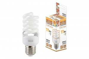Лампа энергосберегающая Tdm Sp E27 11W 4000 93X40(T2) Fs Народная Sq0347-0020 (арт. 427233)