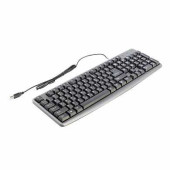Клавиатура проводная DEFENDER Element HB-520, USB, 104 клавиши + 3 дополнительные клавиши, серая, 45523 (арт. 511791)