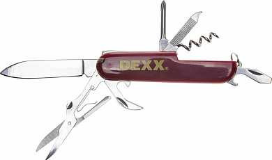 Нож DEXX складной многофункциональный, пластиковая рукоятка, 10 функций (арт. 47645)