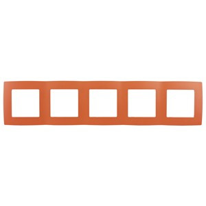 ЭРА 12 рамка, СУ, 5 мест., оранжевый, 12-5005-22, Б0019419 (арт. 661470)
