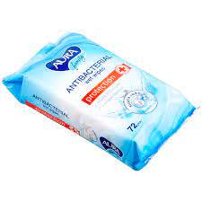Антибактериальные влажные салфетки Aura 72шт купить в интернет-магазине ТОО Снабжающая компания от 791 T, а также и другие Салфетки и губки на сайте dulat.kz оптом и в розницу