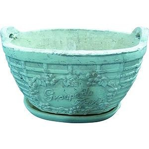 GA625 Green Apple Горшок керамический с поддоном 26,5*17,5*16см (6/48) (арт. 461228) купить в интернет-магазине ТОО Снабжающая компания от 8 526 T, а также и другие Цветочные горшки, вазы на сайте dulat.kz оптом и в розницу