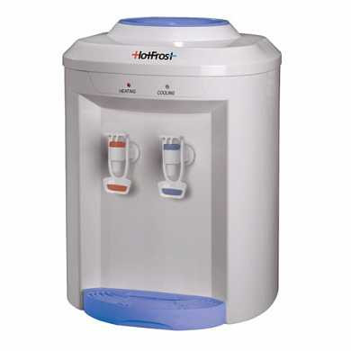 Кулер для воды HOT FROST D75E, настольный, нагрев/охлаждение, 2 крана, белый/голубой, 110207501 (арт. 451870)
