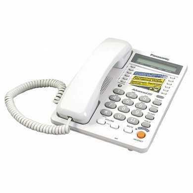 Телефон PANASONIC KX-TS2365 RUW, память на 30 номеров, ЖК-дисплей с часами, автодозвон, спикерфон, KX-T2365 (арт. 260016)