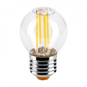 Wolta лампа св/д FILAMENT шар P45 E27 5W(545Lm) 4000К 4K 74X45 прозр. 25S45GLFT5E27 (арт. 681400) купить в интернет-магазине ТОО Снабжающая компания от 1 666 T, а также и другие Светодиодные лампы на сайте dulat.kz оптом и в розницу