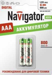 Аккумулятор Navigator /R03 800Mah Ni-Mh Bl2 94461 (арт. 183376)