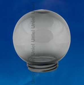 Рассеиватель Uniel резьбовой, шар, гладкий, дымчатый d=15см, САН-пластик UFP-R150A SMOKE (арт. 461189)