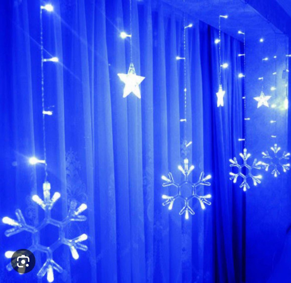 Гирлянда "Висячая звезда". Размер:3*0,7, 5 режим мерцания: синий, белый, теплый, цветной.  купить в интернет-магазине ТОО Снабжающая компания от 2 500 T, а также и другие  на сайте dulat.kz оптом и в розницу