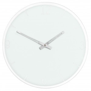 Innova Часы W09656, муранское стекло, диаметр 35 см, цвет белый (6/108) (арт. 659081)