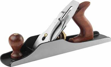 Рубанок KRAFTOOL Premium серии "PRO" металлический, рукоятка – Бубинга, модель "5", 350х50мм, нож 50мм, лезвие 3мм (арт. 18527-35)
