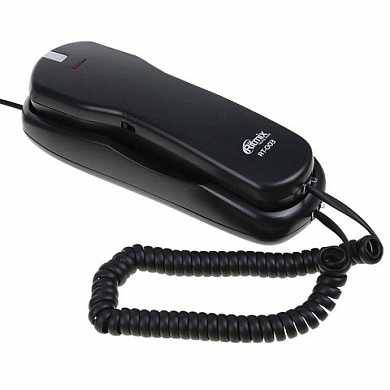 Телефон RITMIX RT-003 black, набор на трубке, быстрый набор 13 номеров, черный, 15118343 (арт. 262828)