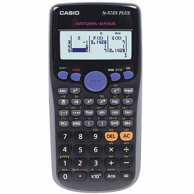 Калькулятор CASIO инженерный FX-82ESPLUSBKSBEHD, 252 функции, питание от батареи, 162х80 мм, блистер, сертифицирован для ЕГЭ (арт. 250394)