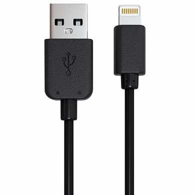 Кабель USB 2.0-Apple Lightning, 1 м, RED LINE, для подключения IPhone (IPad), черный, УТ000008646 (арт. 512609) купить в интернет-магазине ТОО Снабжающая компания от 1 862 T, а также и другие USB шнуры, концентраторы на сайте dulat.kz оптом и в розницу