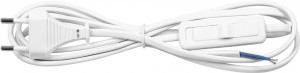 Feron Сетевой шнур с выключателем, 230V 1.9м белый, KF-HK-1 23048 (арт. 621072)