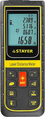 Дальномер PRO-Control лазерный, дальность 100м, точность 2мм, STAYER Professional 34959 (арт. 34959) купить в интернет-магазине ТОО Снабжающая компания от 77 322 T, а также и другие Дальномеры на сайте dulat.kz оптом и в розницу