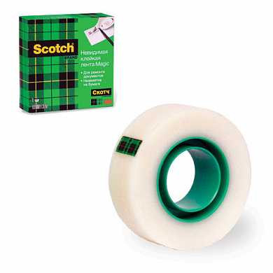 Клейкая лента 19 мм х 33 м, канцелярская SCOTCH "Magic", невидимая (3М), FT510281676 (арт. 223056) купить в интернет-магазине ТОО Снабжающая компания от 4 557 T, а также и другие Клейкие ленты канцелярские на сайте dulat.kz оптом и в розницу