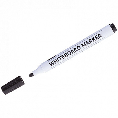 Маркер для белых досок OfficeSpace черный, пулевидный, 2,5мм (арт. WBM_9500)